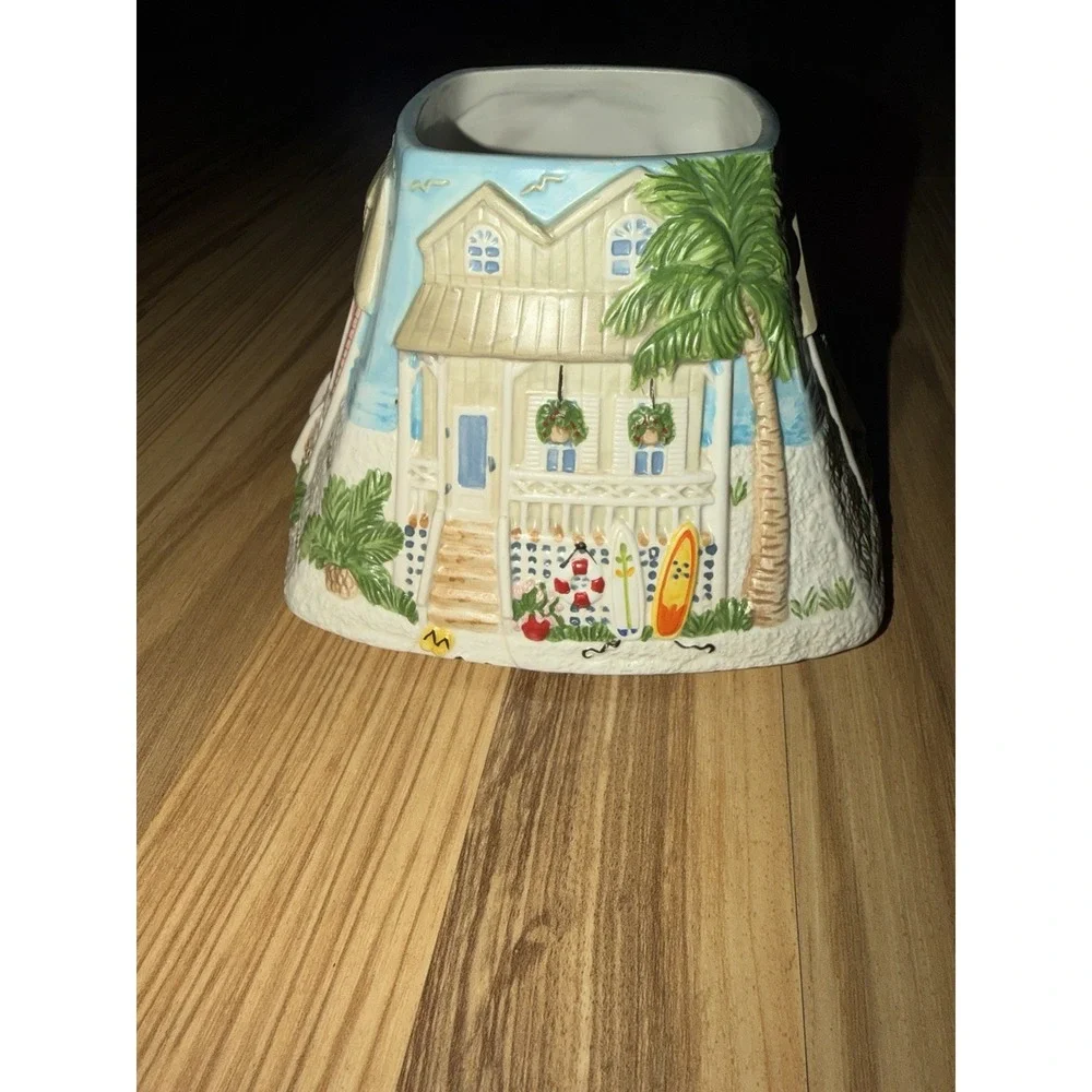 Yankee Candle Large Jar Square Shade Charming Beach Houses Summer Bungalow
